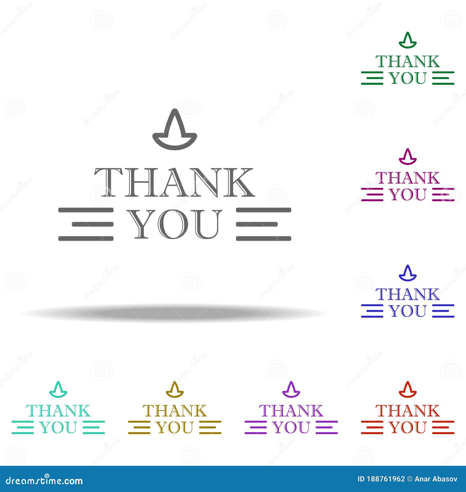 thank you, holiday thanksgiving icon. s of thanksgiving day in multi color style icons. simple icon for websites, web