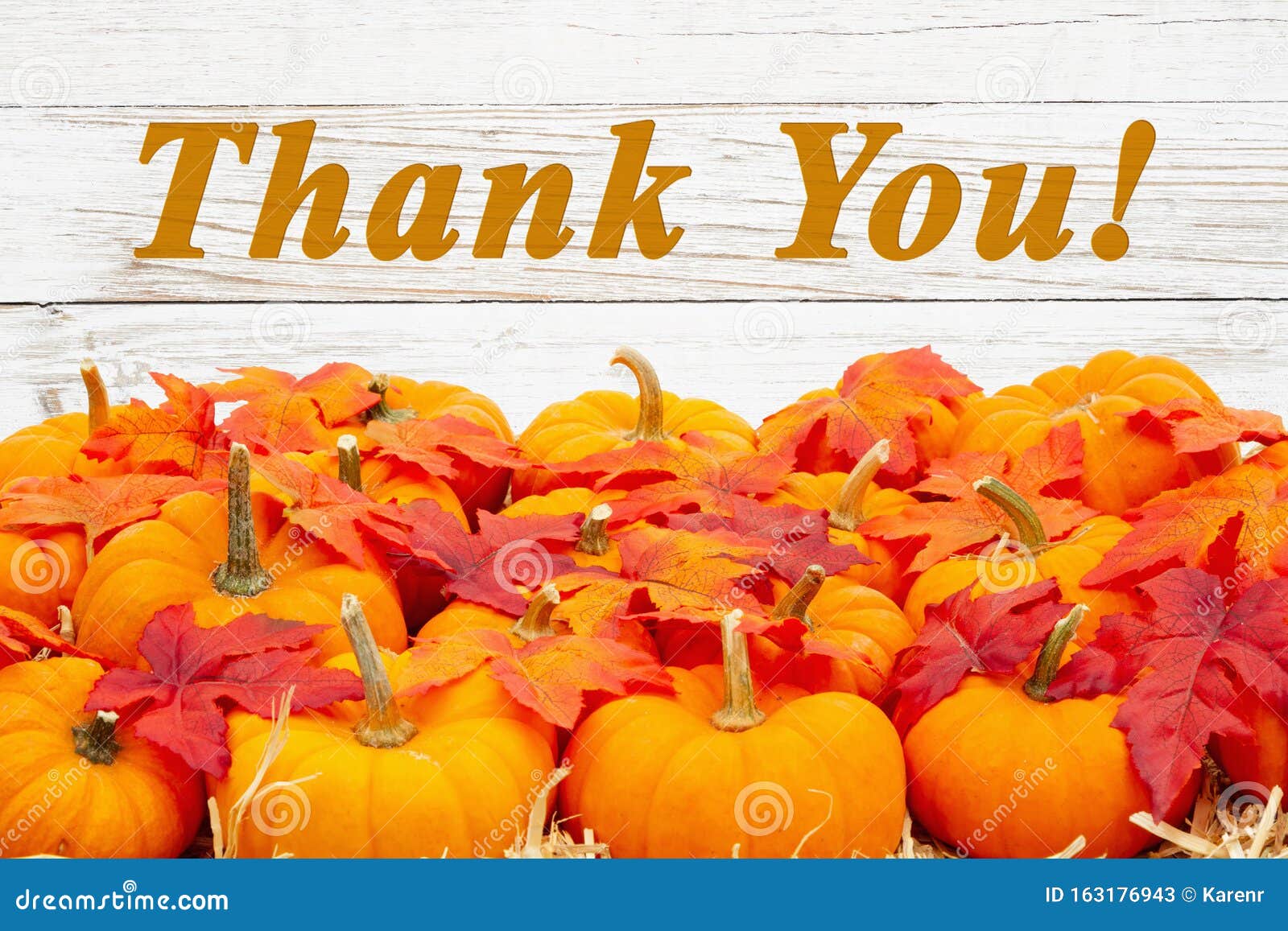 Thank You Fall Image - Printable Template Calendar