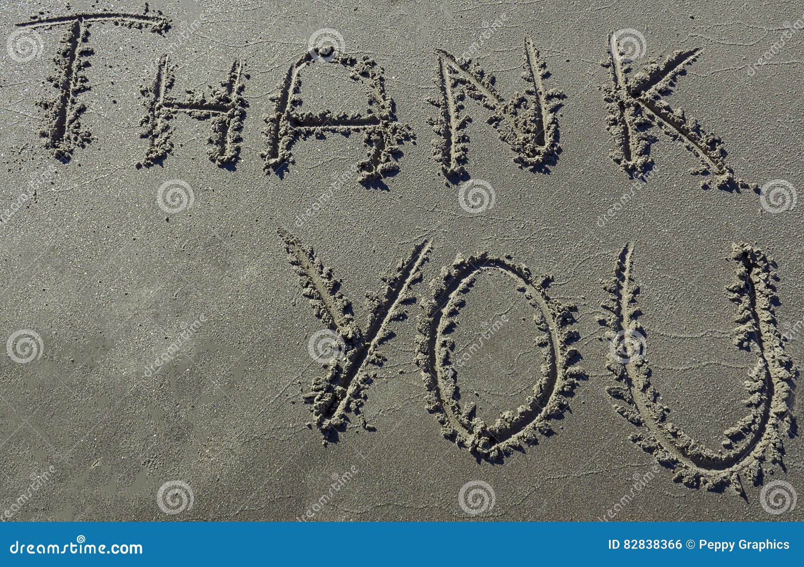 thank you message written in sand stock photo image of incredible thank you sand