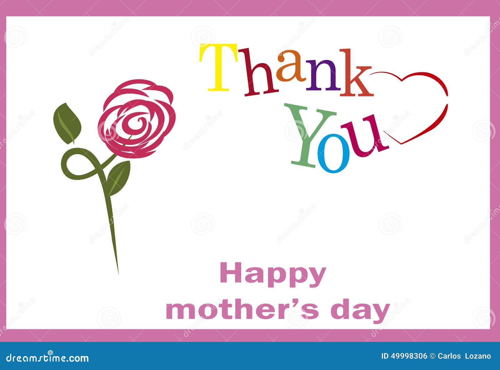 thank you mom, happy mothers day