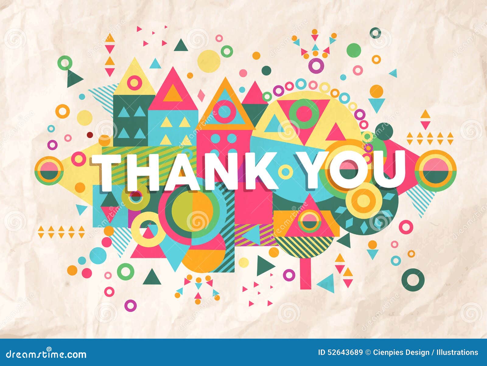 Thank You Quote Poster Design Background Stock Vector ...