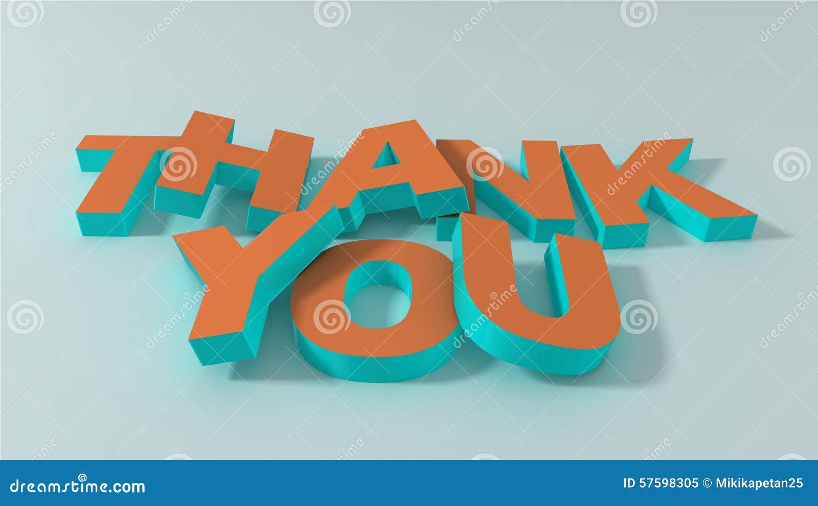 Thank You sign 3d Render