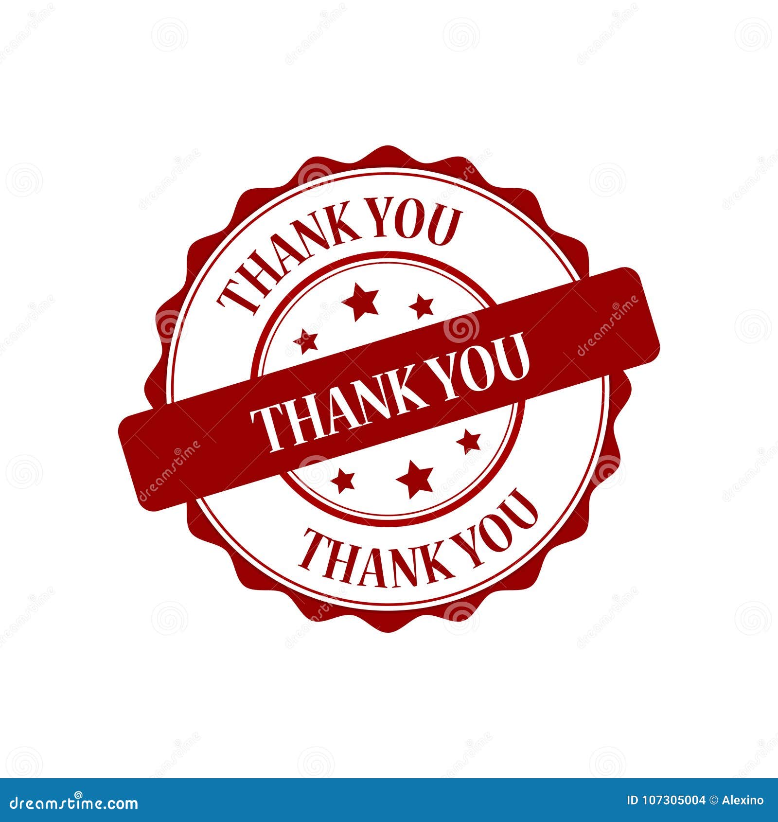 Thank You Stamp Illustration Stock Vector - Illustration of thank, vector:  107305004