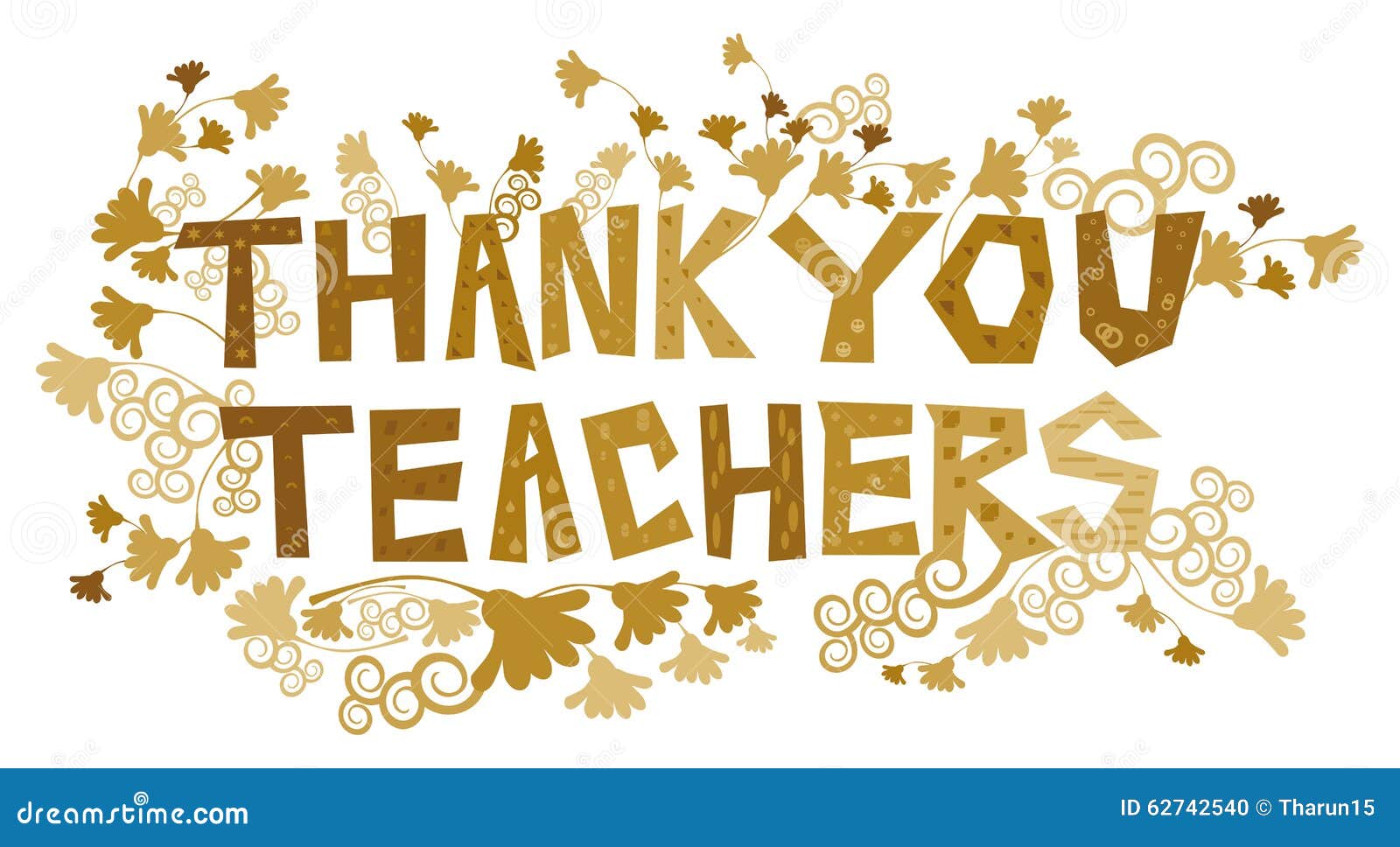 Thank You Teachers Stock Vector Illustration Of Symbol 62742540