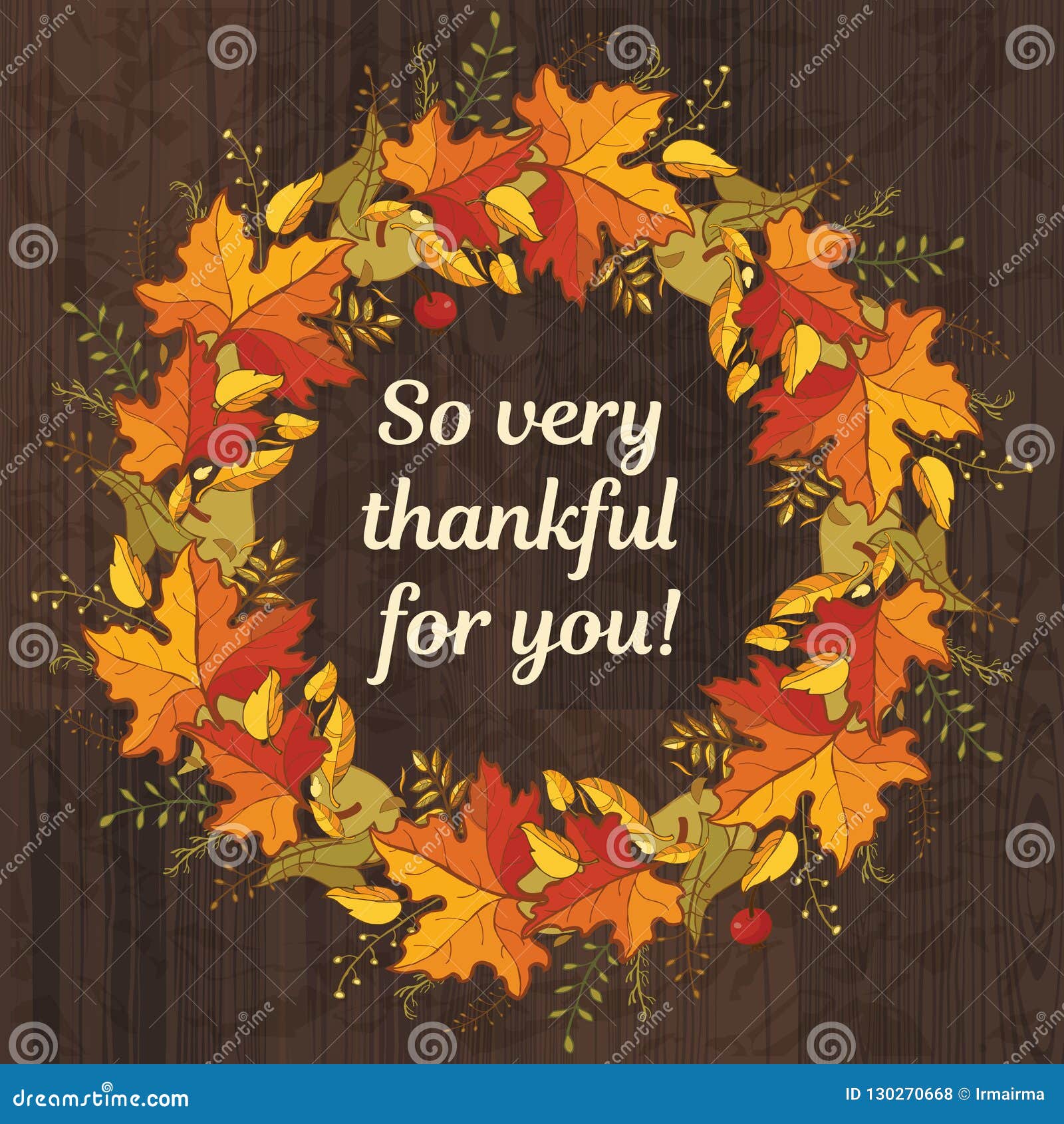 Thanksgiving day banner with date and autumn leaves vector Stock Vector