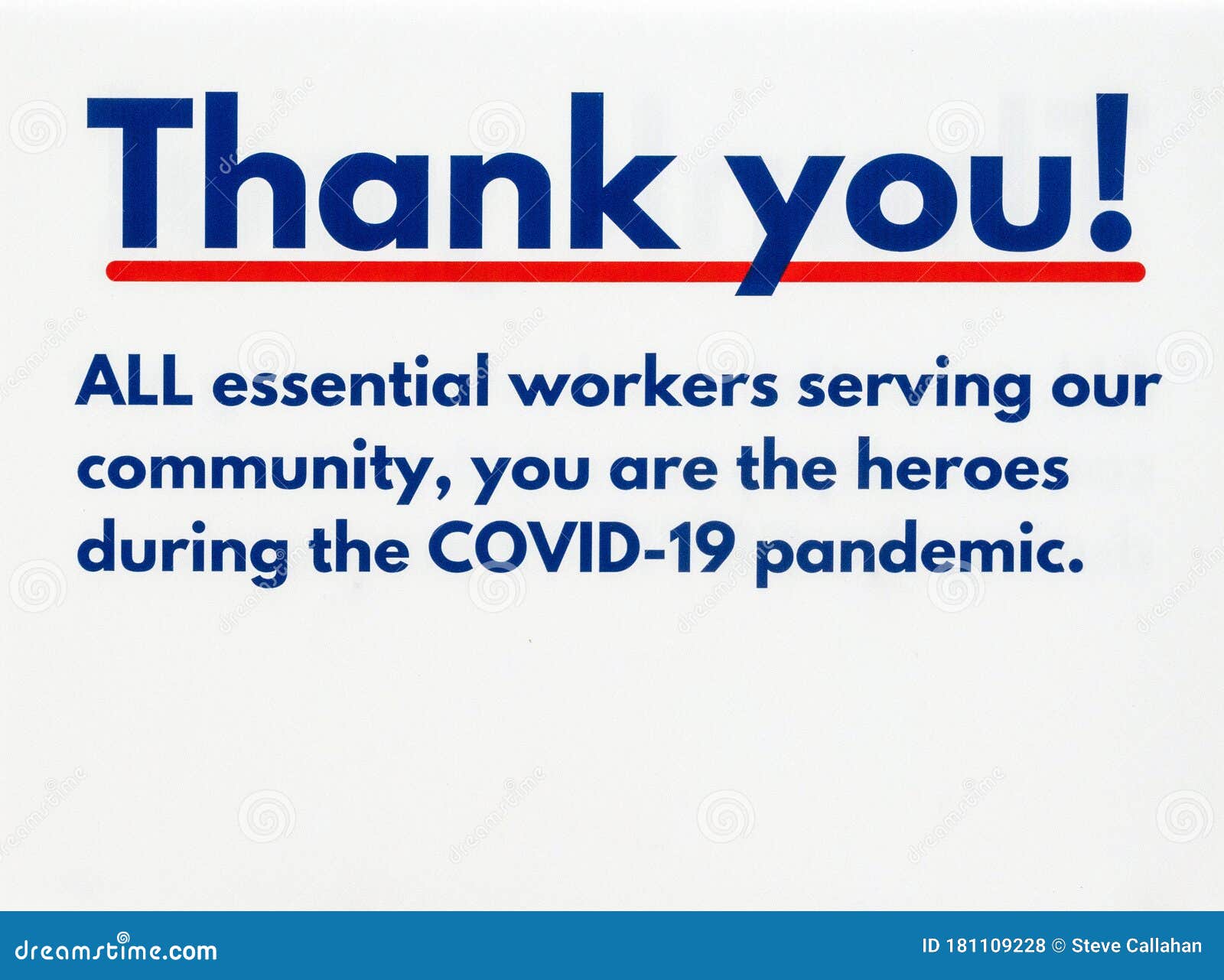 thanking essential workers coronavirus pandemic