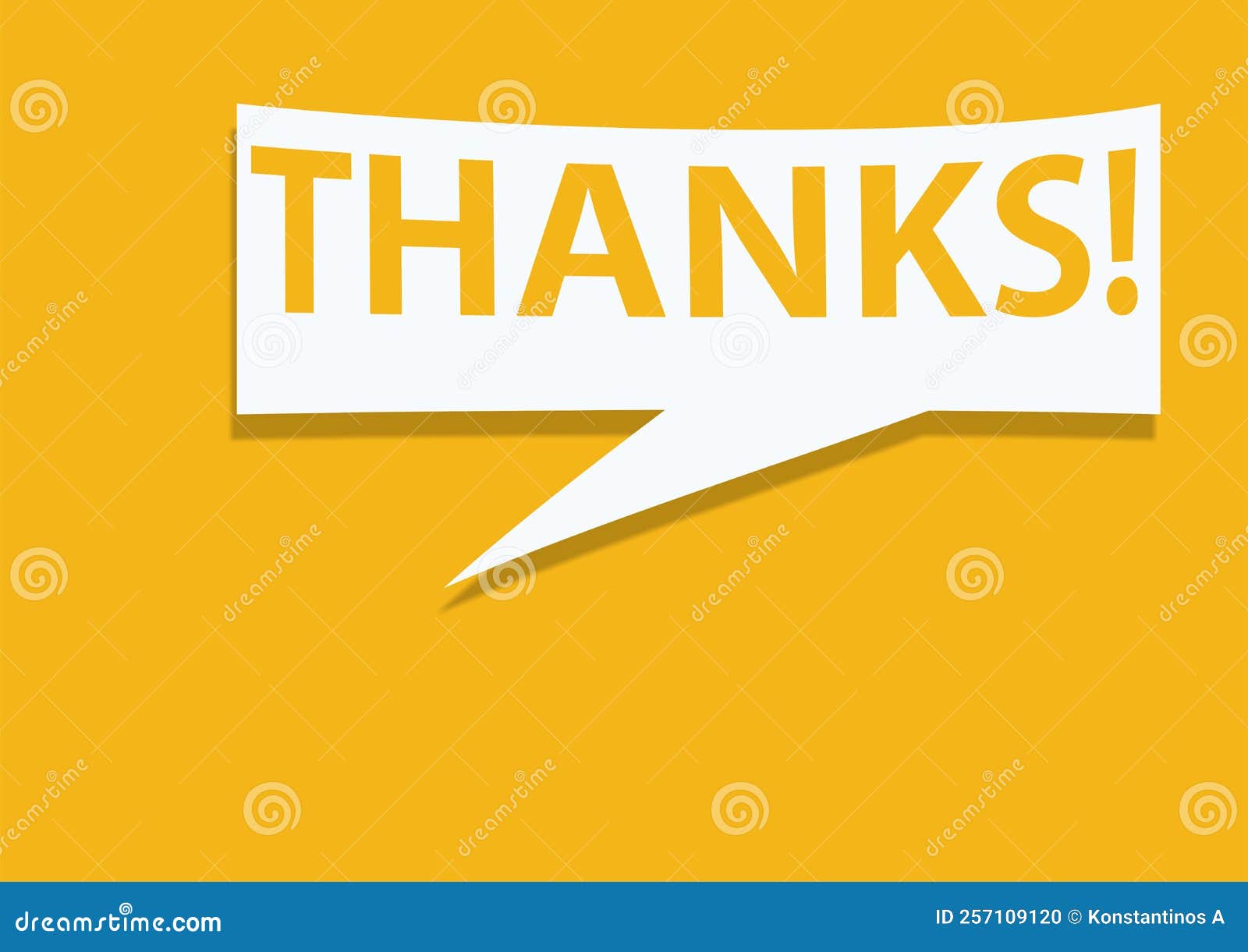 Thanks Thank You Thnks! Messge Stock Illustration Illustration of