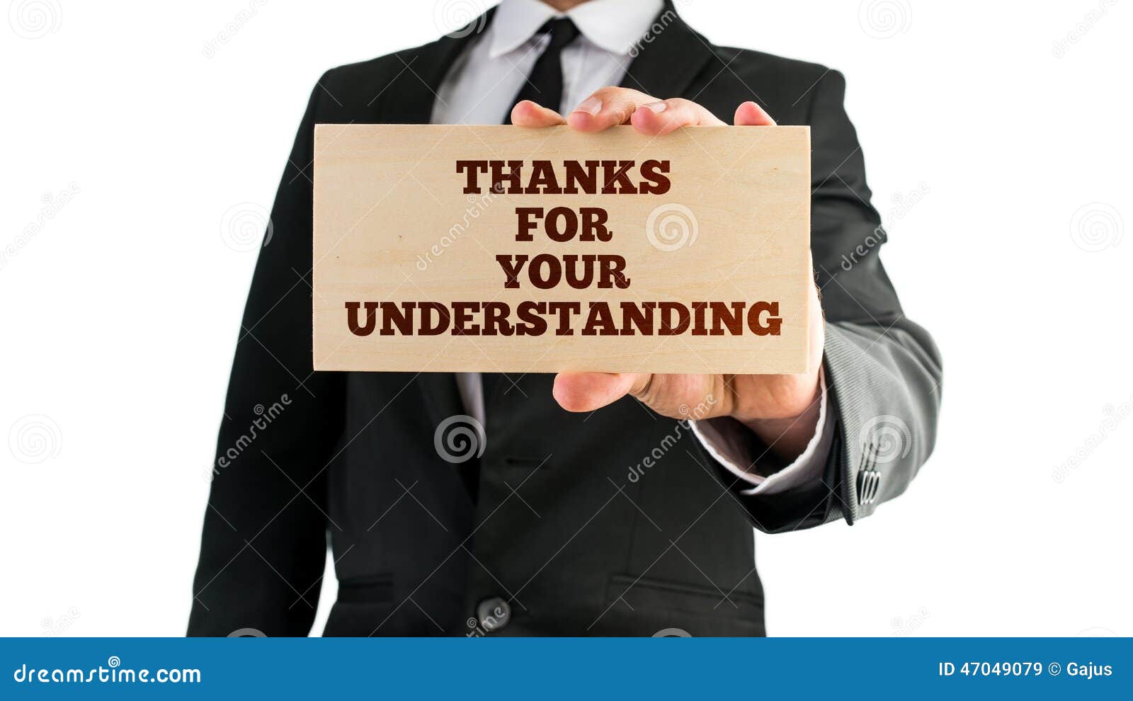 Thanks For Your Understanding Stock Image Image Of Communication Holding