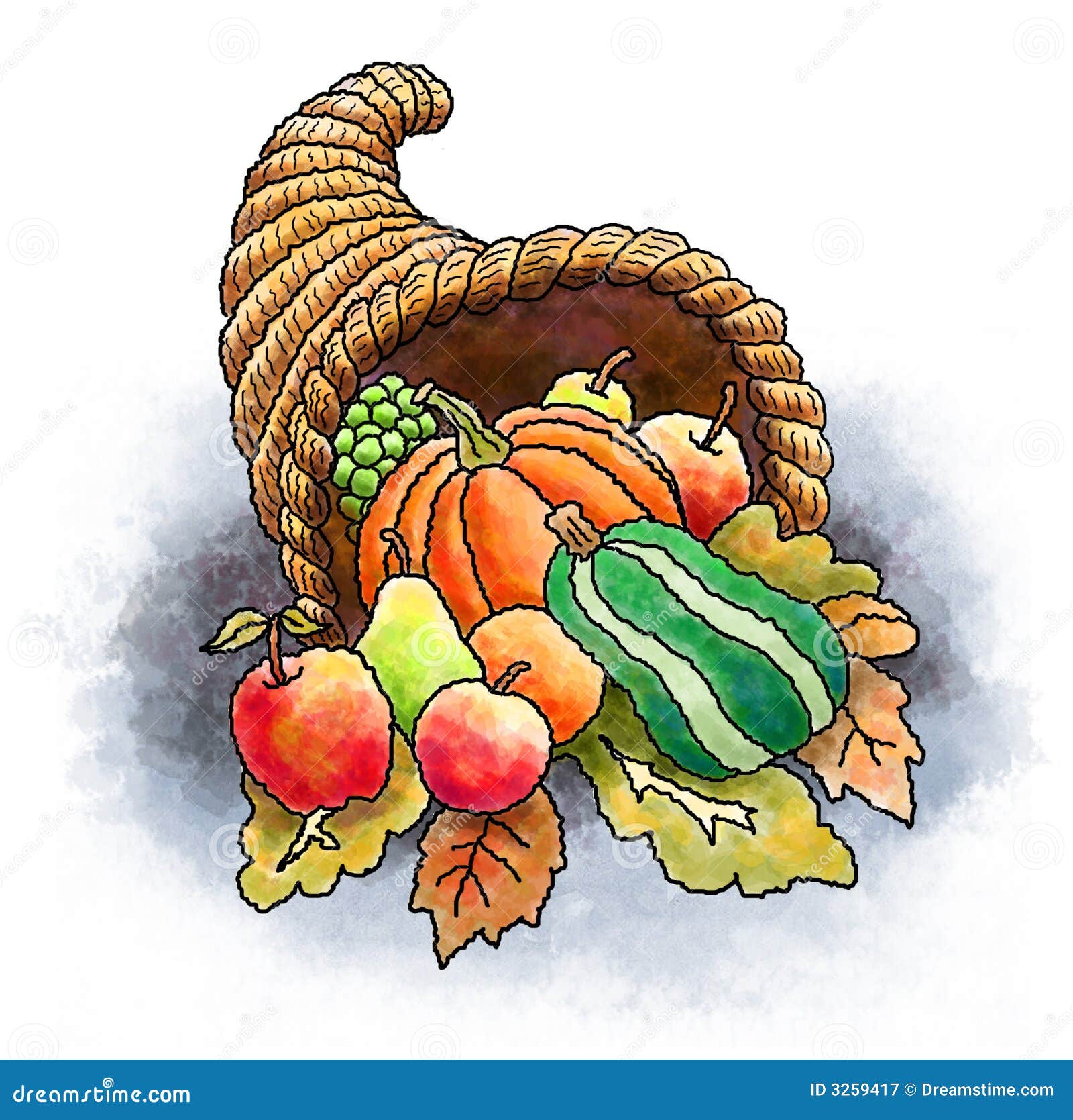 Thanksgiving Basket Royalty Free Stock Photography Image 3259417