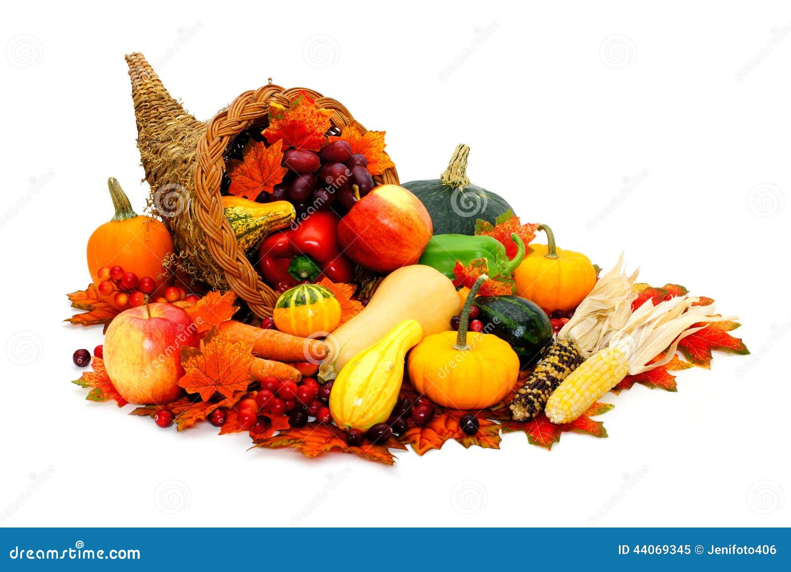 Thanksgiving Cornucopia Stock Photo - Image: 44069345