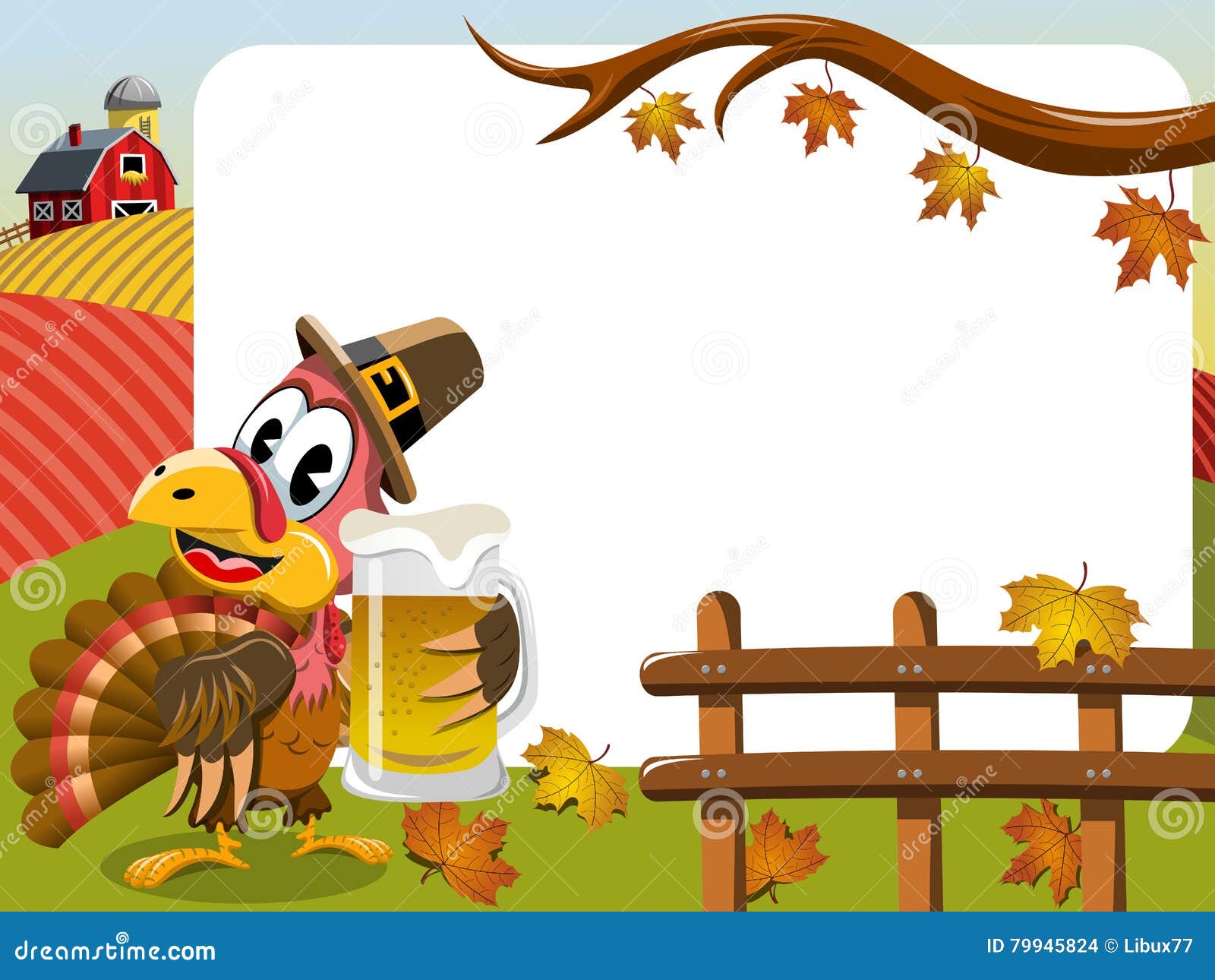 turkey eating pie clipart border