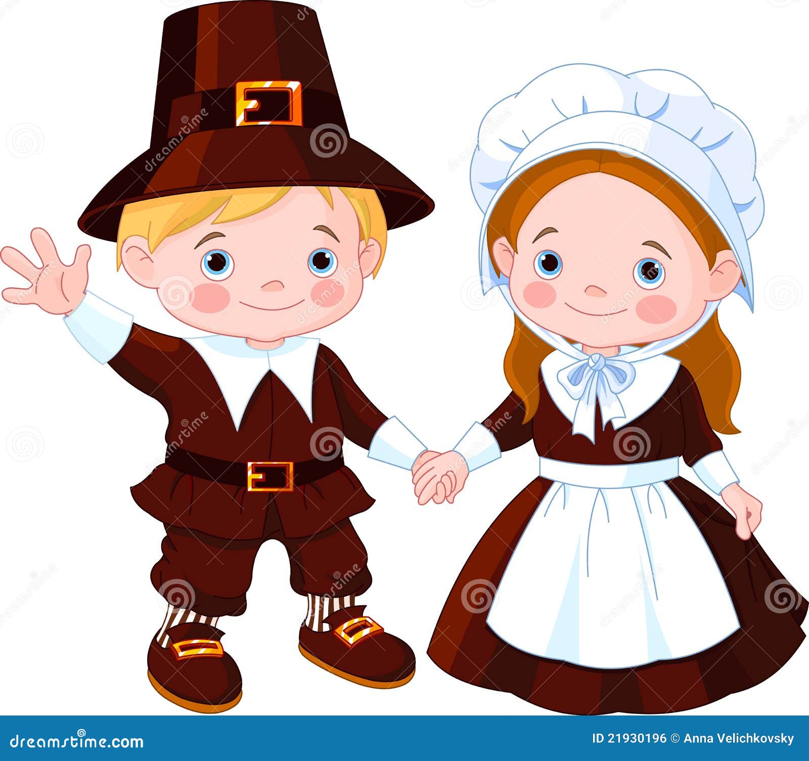 thanksgiving day pilgrim couple