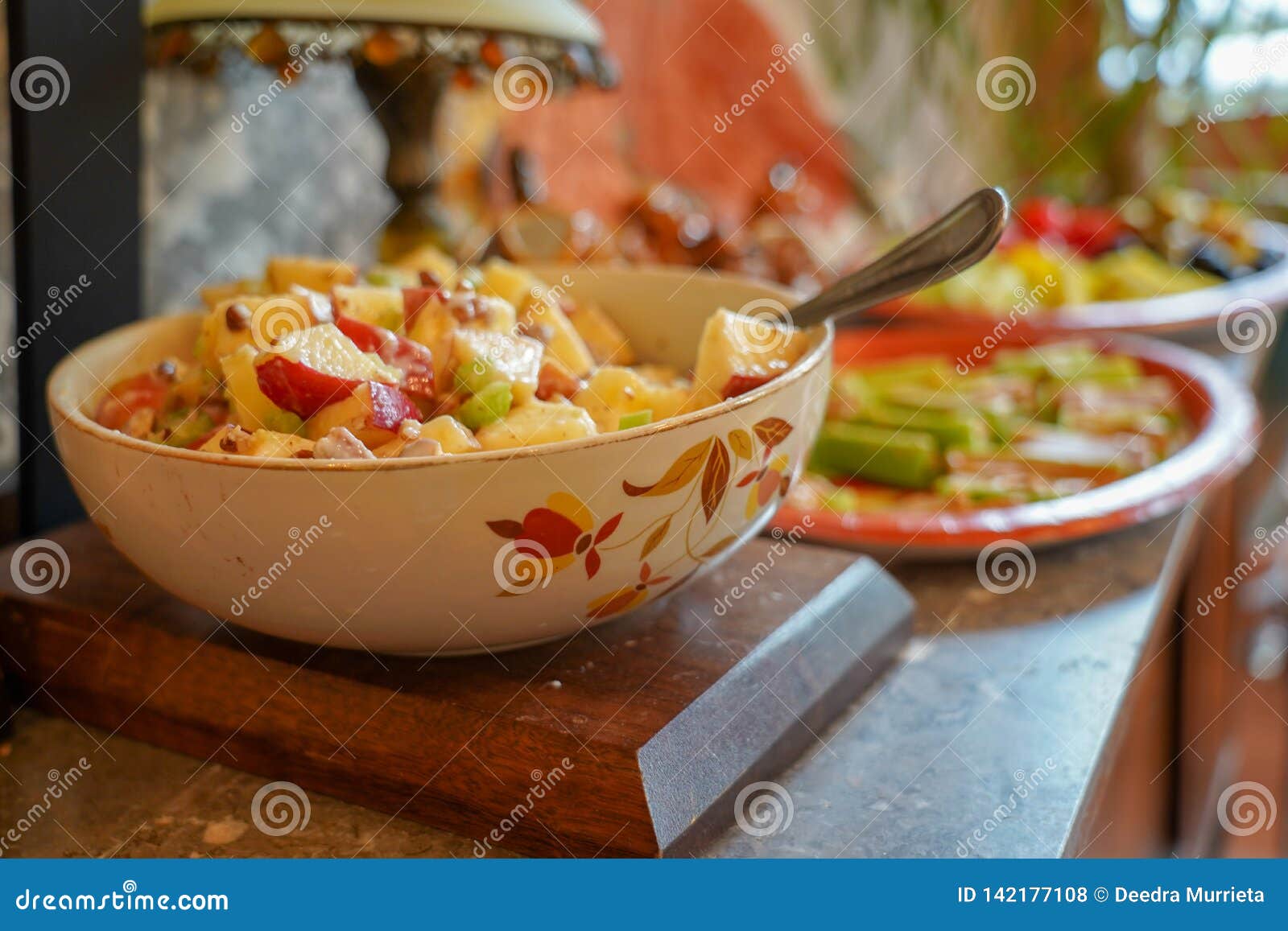Thanksgiving Dinner Food Set Out for Serving Stock Photo Image of pumpkin, vegetables 142177108