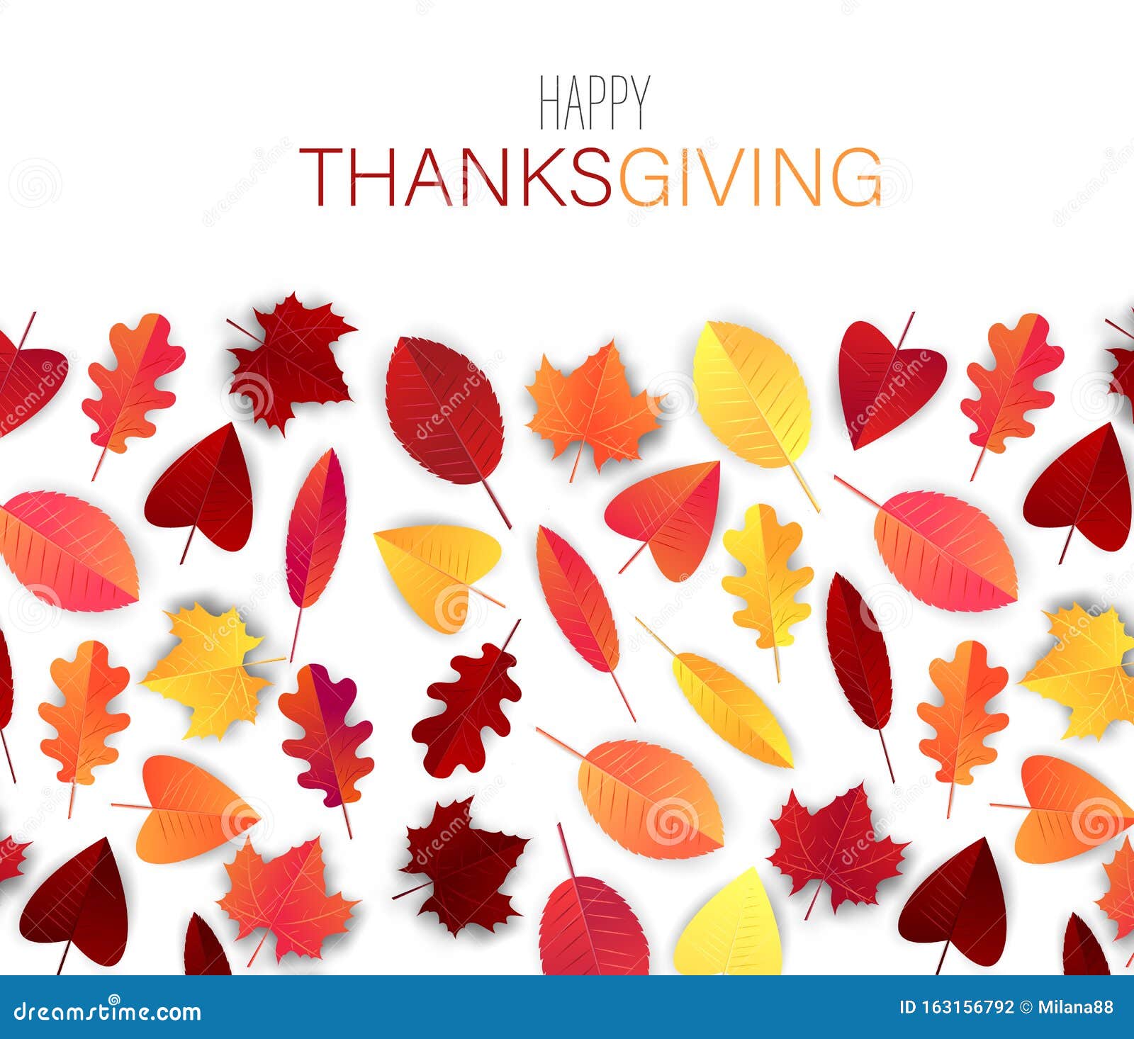 thanksgiving holiday  concept. americal traditional fall event. red and orange leaves.