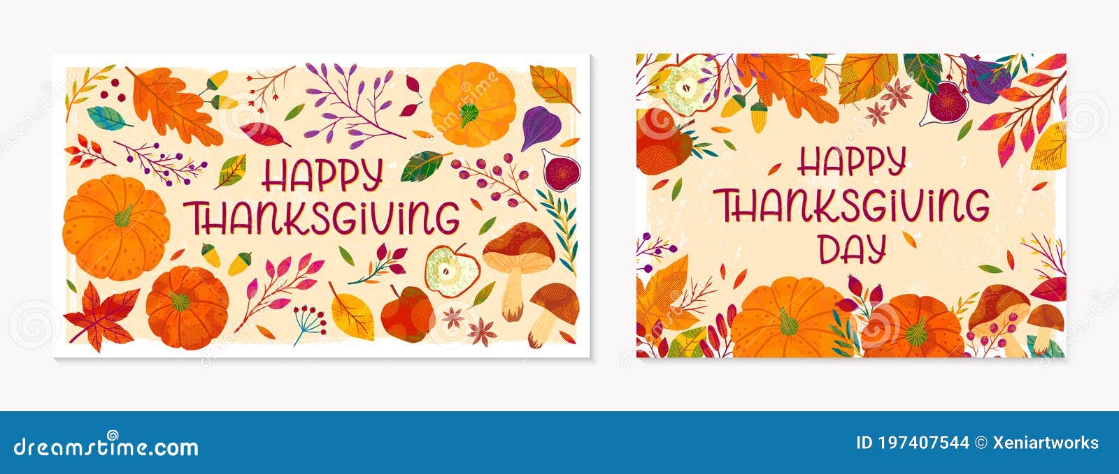 thanksgiving postes with leaves and floral s