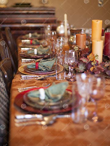 Thanksgiving Table stock image. Image of charger, festive - 34880295