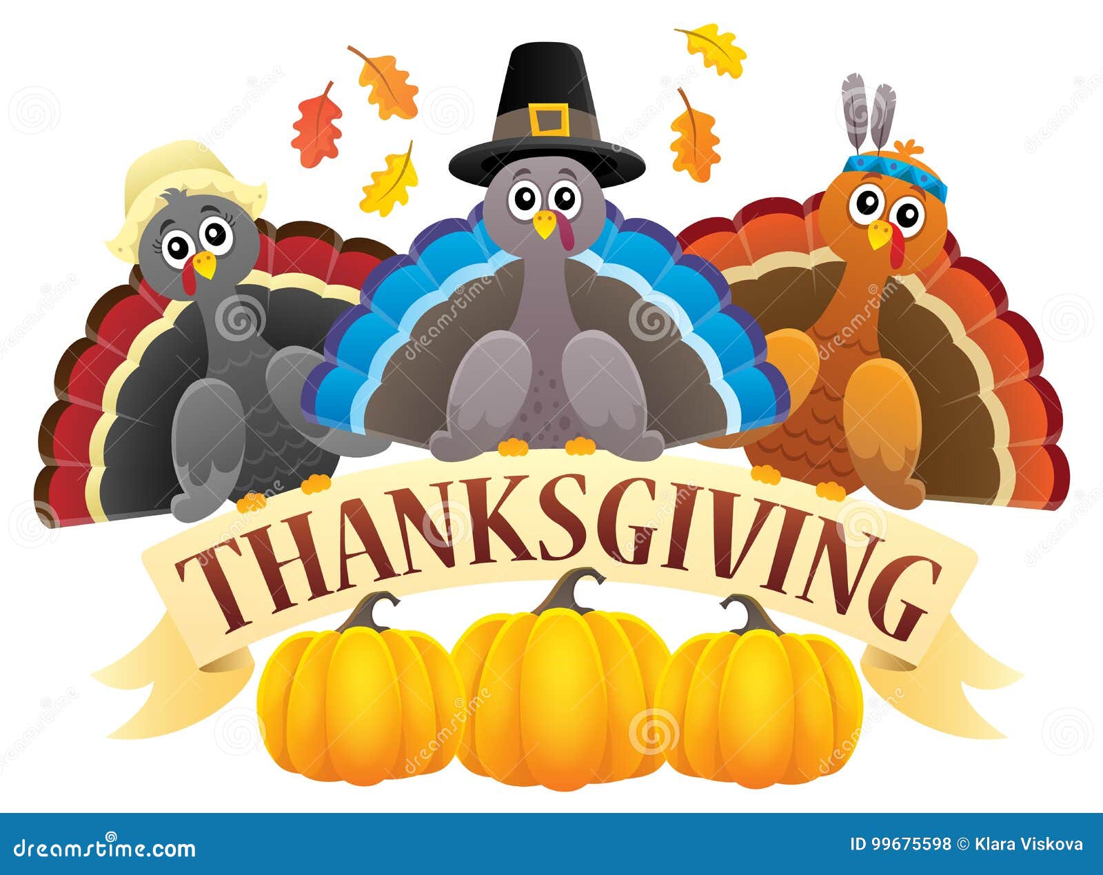 thanksgiving turkeys thematic image 3