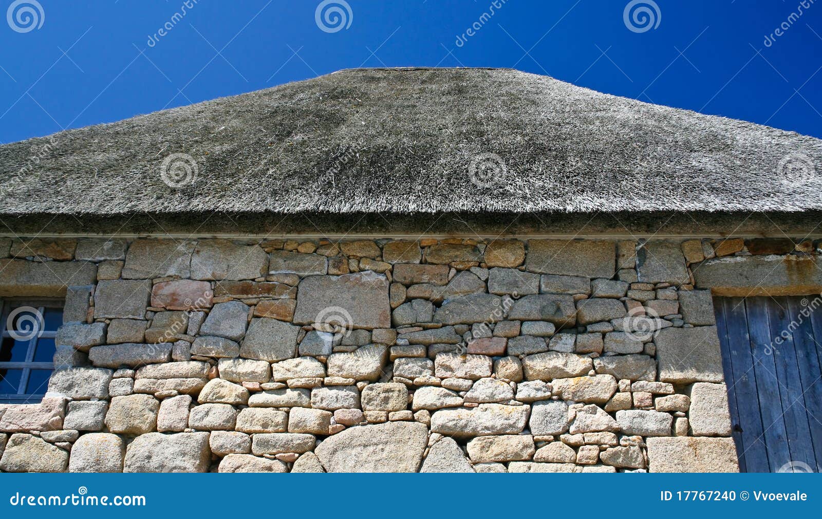 Thatched Roof of Old Breton House Stock Photo Image of finish