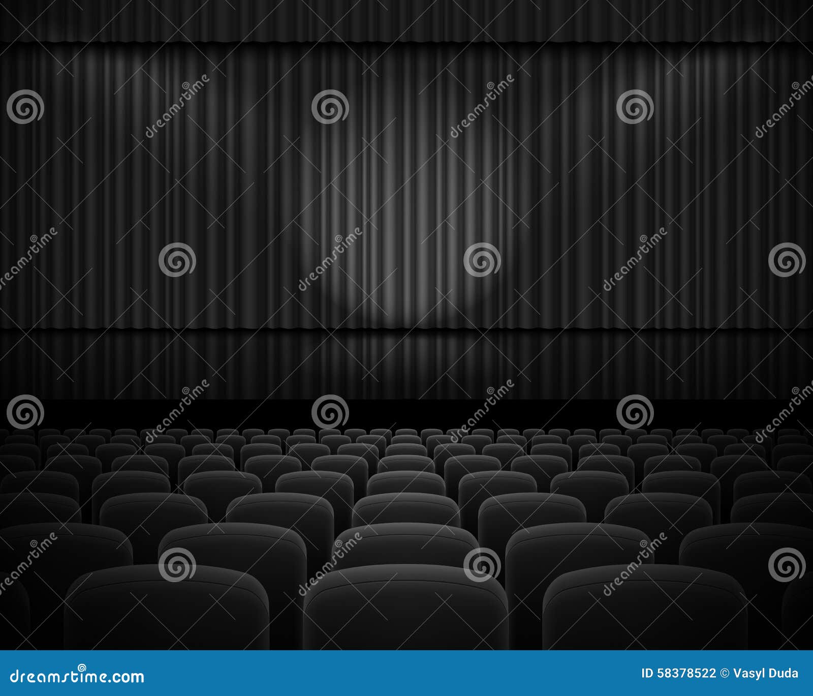 Theater hall stock vector. Illustration of classical - 58378522
