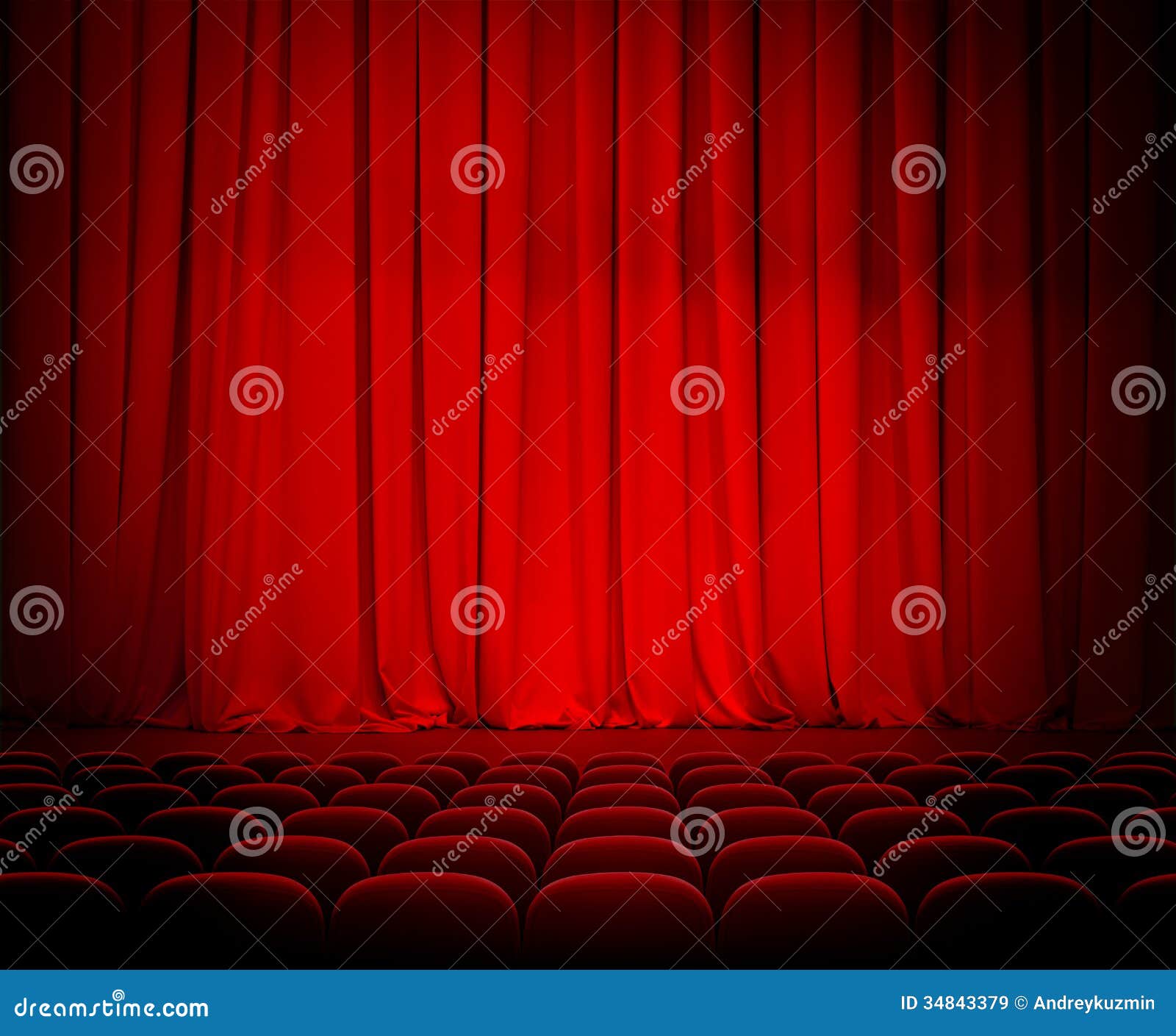theater red curtains and seats