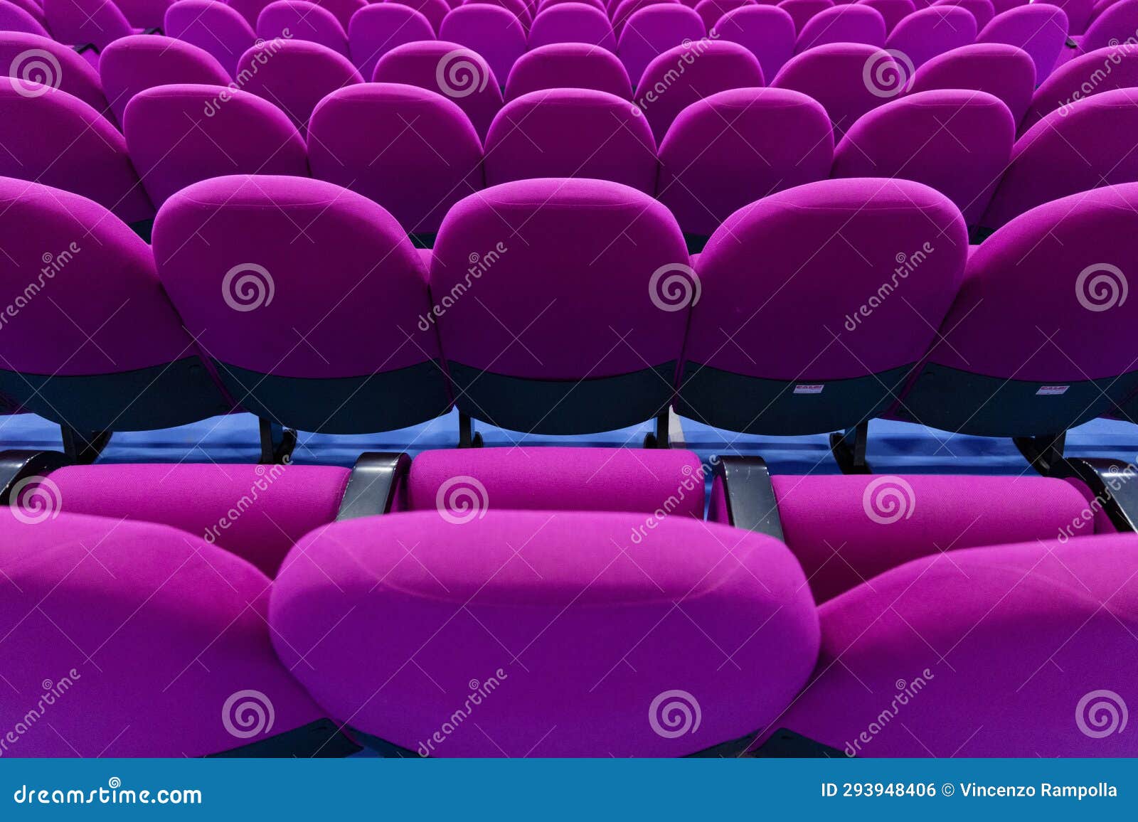 Theater seats stock photo. Image of lavender, purple 293948406
