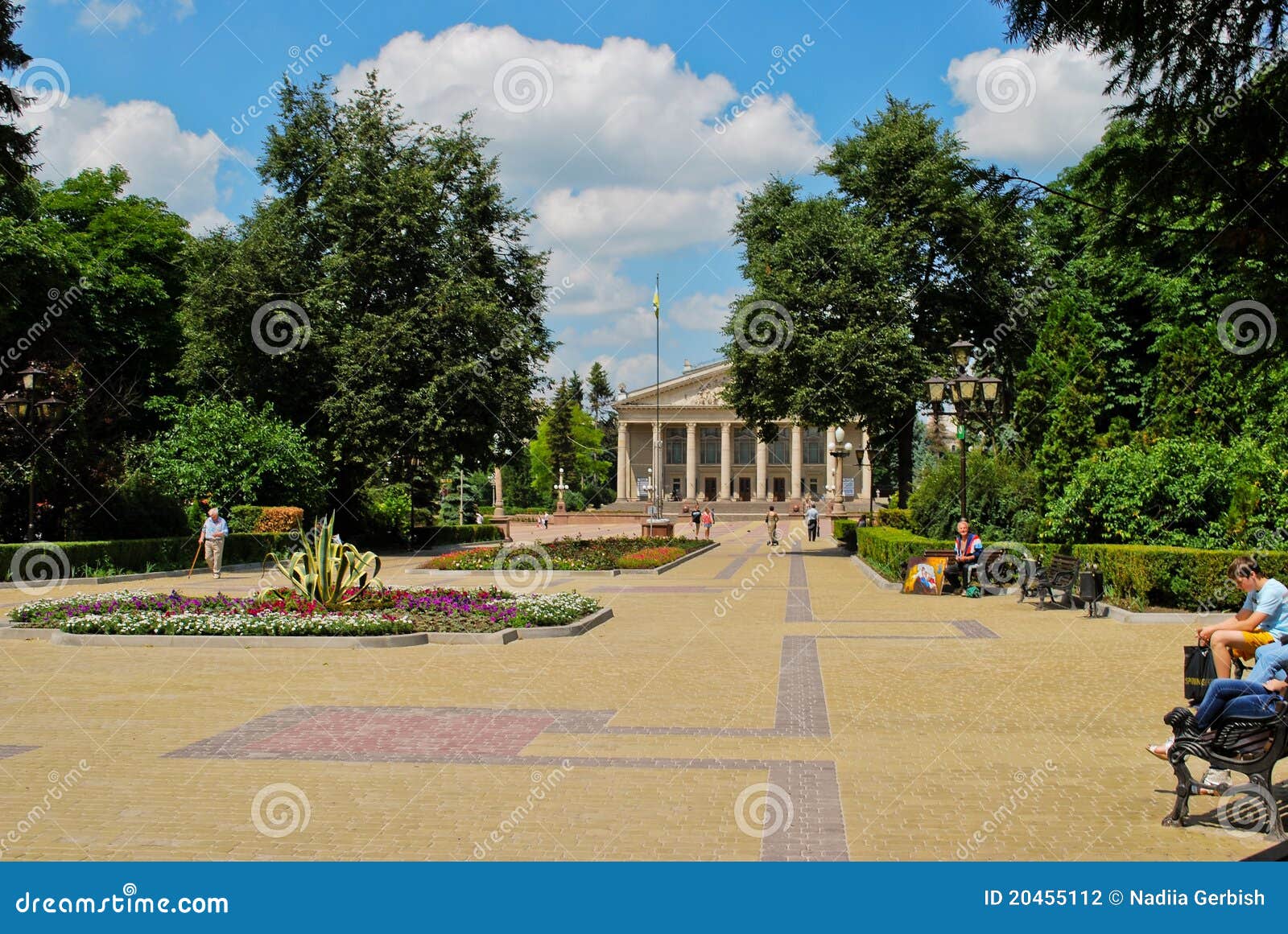 Theater Square in Ternopil, Ukraine Editorial Photography Image of