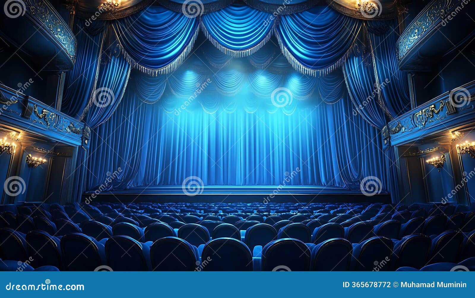 Velvet Blue Stage Curtains Dramatic Spotlight Elegant Stock Photos - Free \u0026  Royalty-Free Stock Photos from Dreamstime, image size:1600x1004