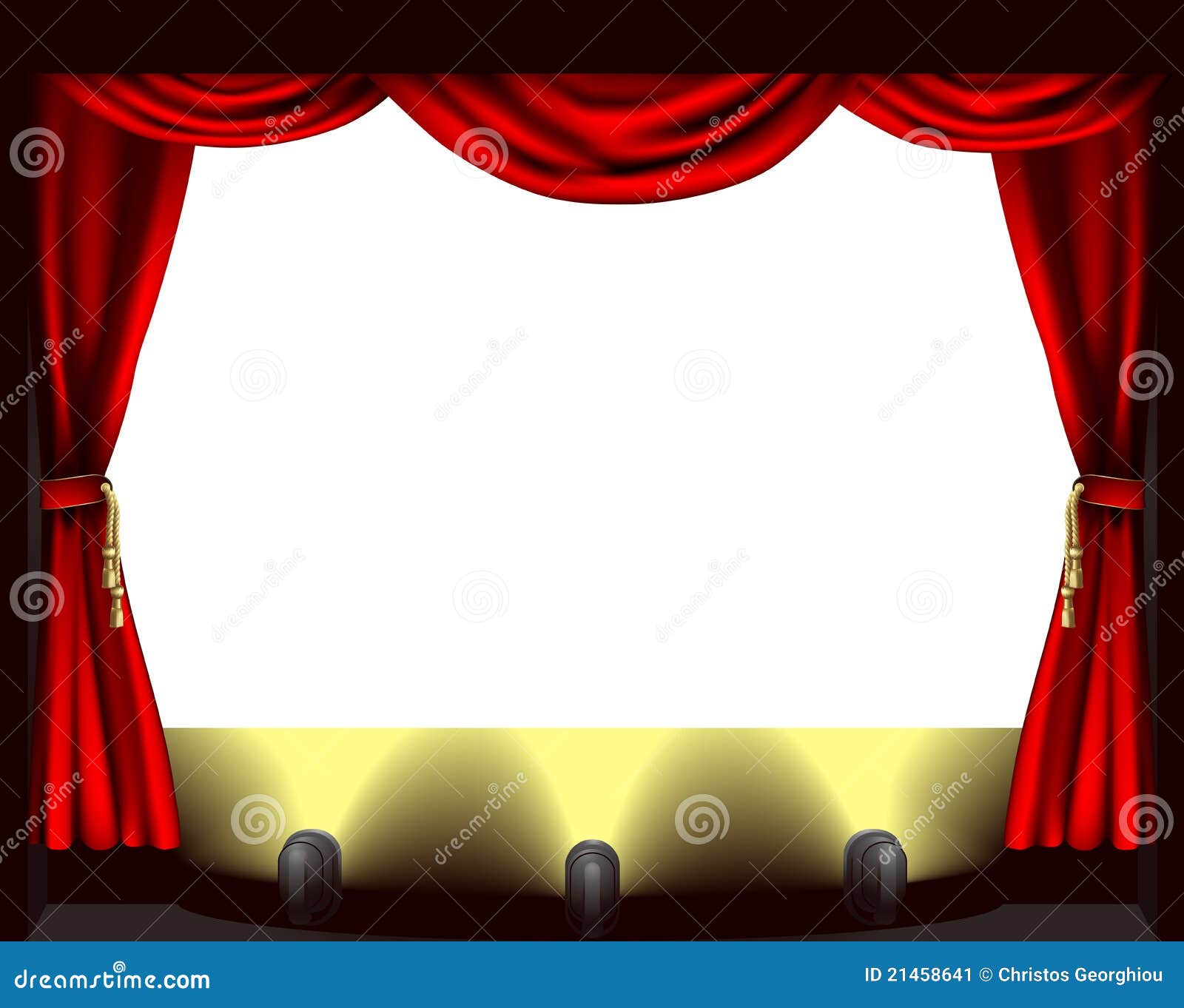 Theatre stage stock vector. Illustration of elegant, design - 21458641