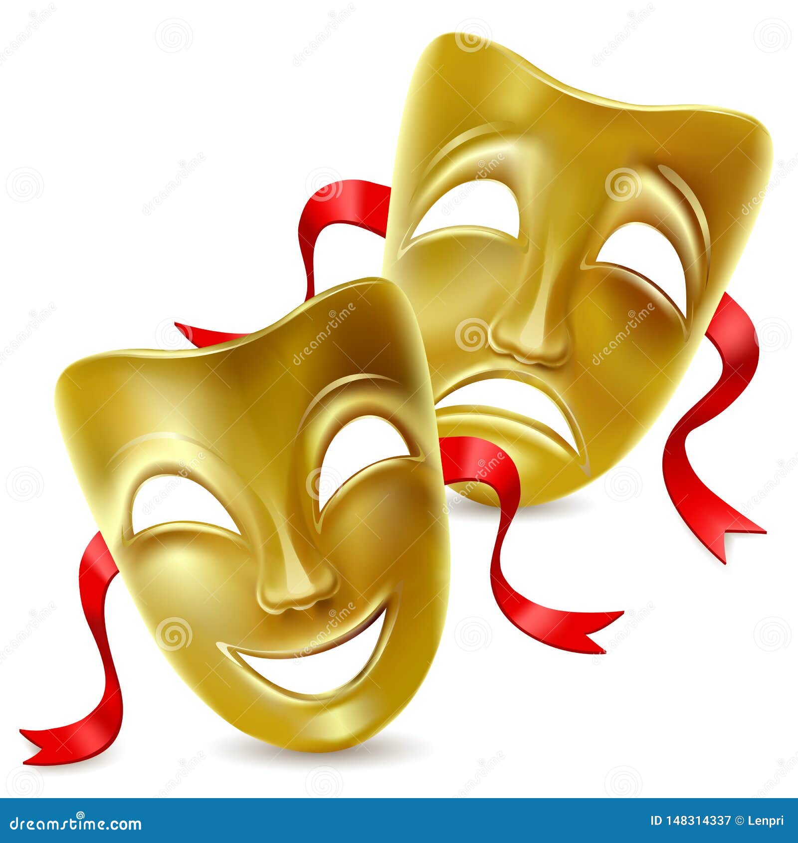 theatrical masks.