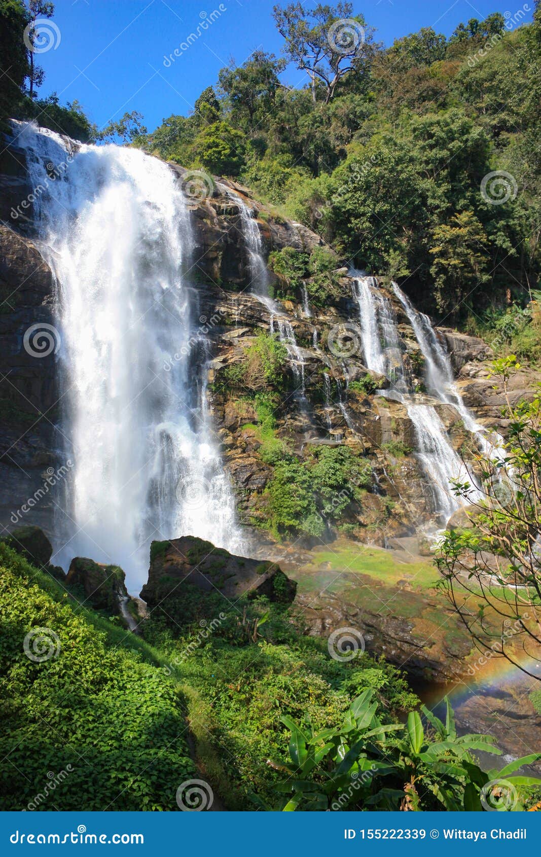 thee lor su waterfall, the largest and highest waterfall in thailand.
