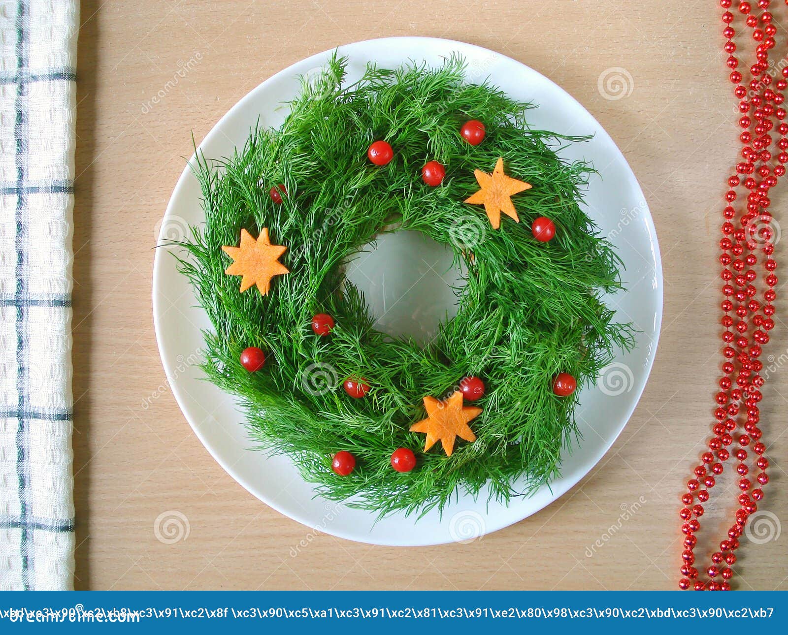 Salad Decoration For The New Year Salad Is Decorated With