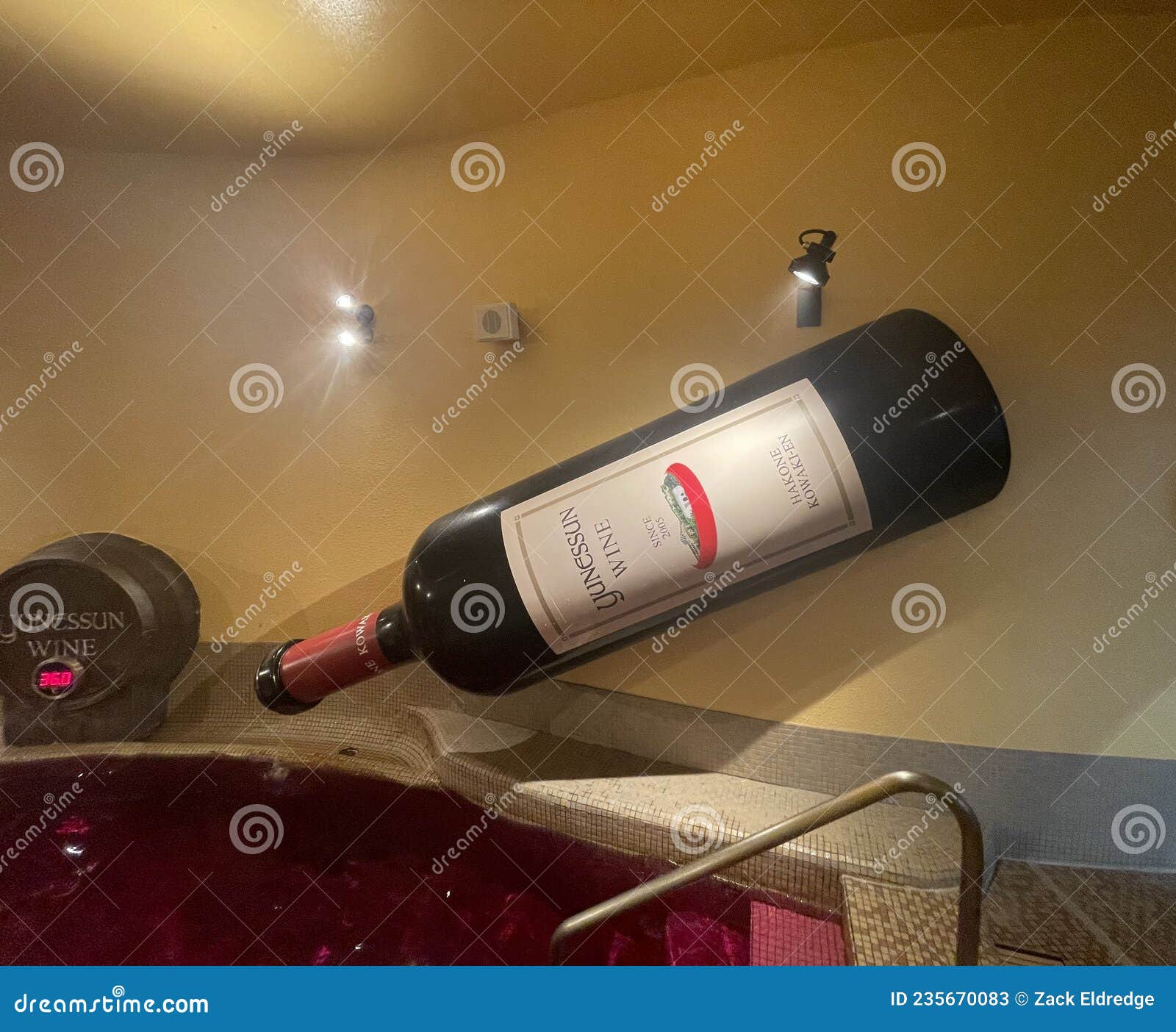 Wine Bath at Yunessun Spa in Hakone Japan Editorial Stock Photo Image
