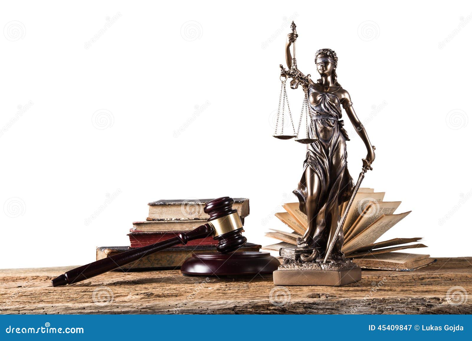 Themis in Spotlight, Law Concept. Stock Image Image of lawyer