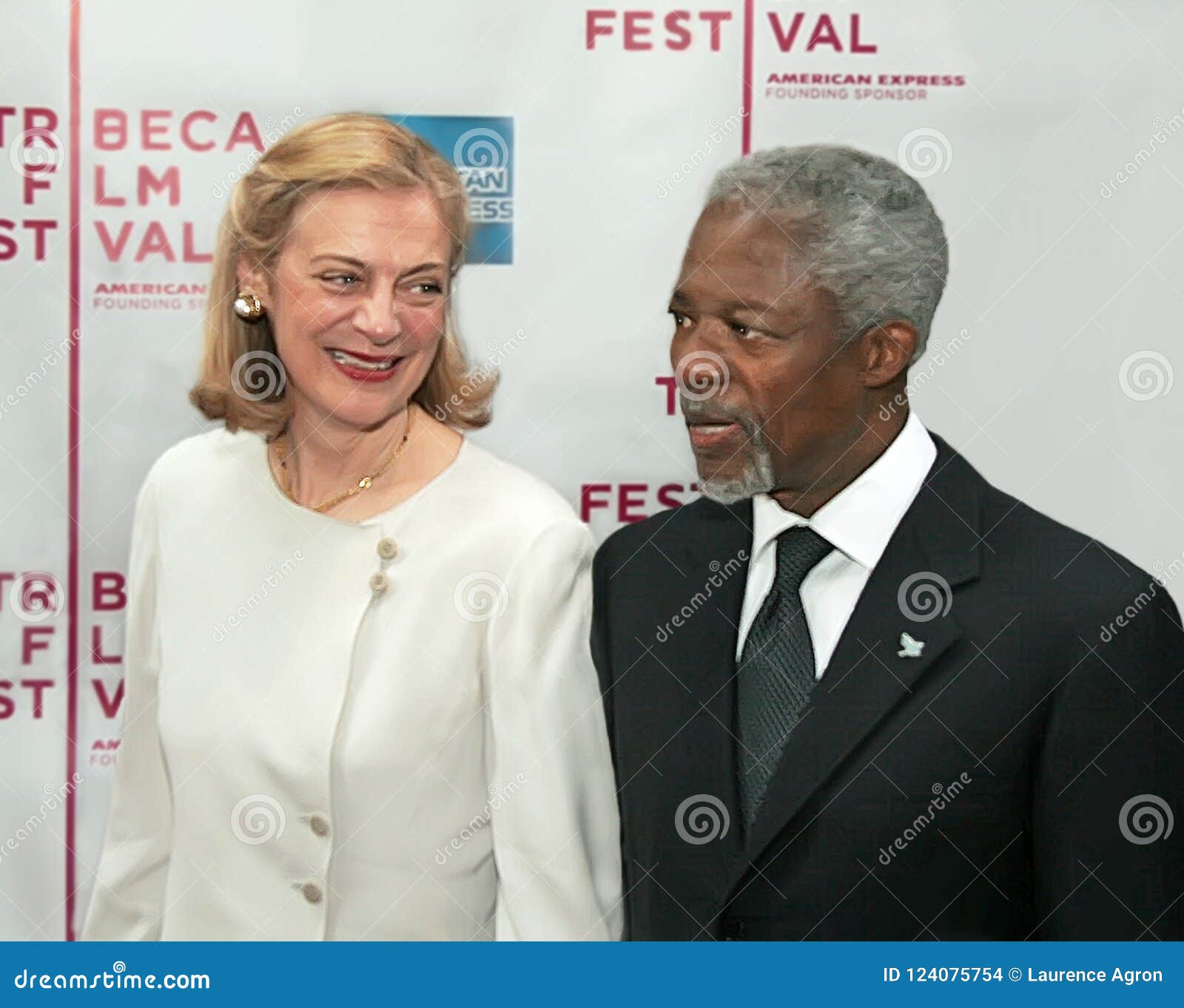 Kofi Annan and Nane Maria Annan Editorial Stock Image - Image of