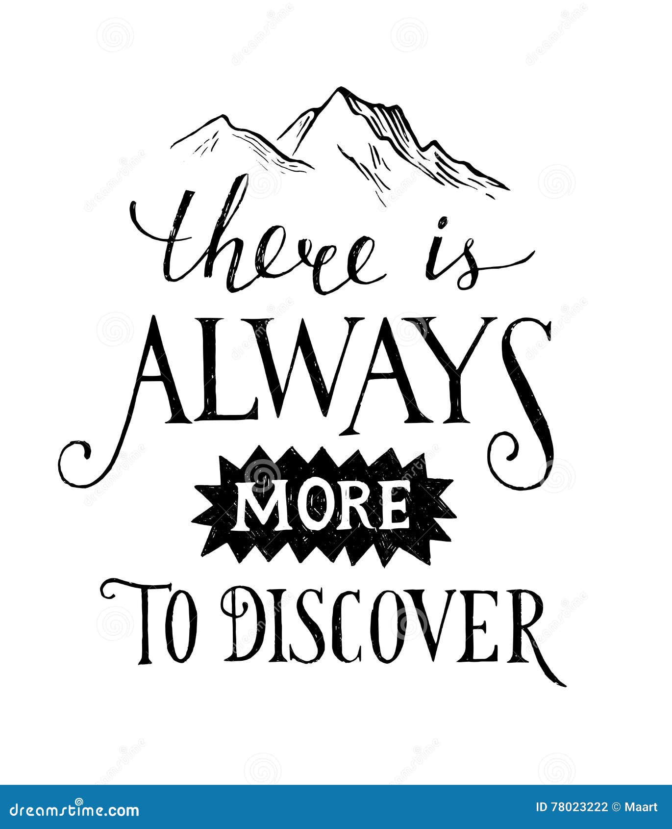 there is always more to discover - lettering