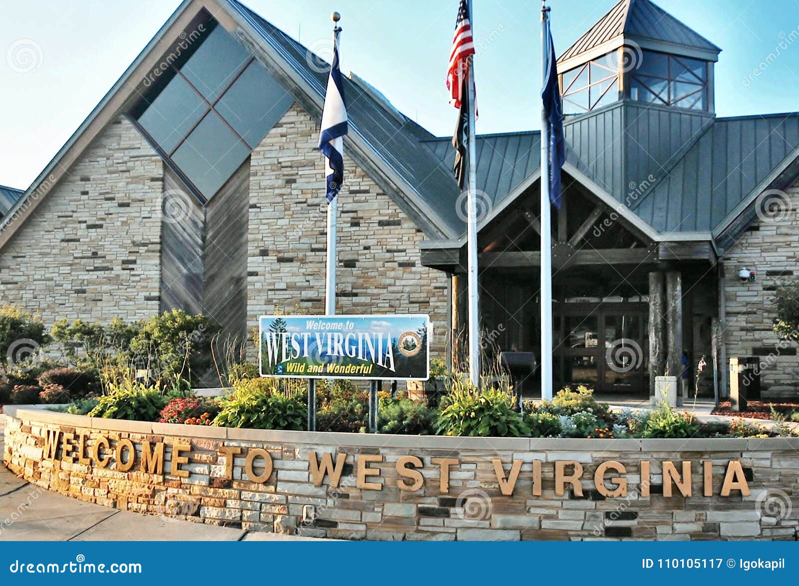 West Virginia Usa Visitors Center Architecture Editorial Photography