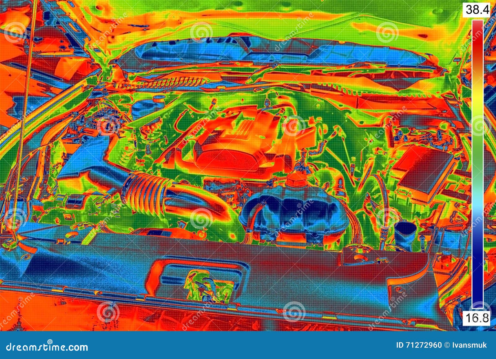 Thermal Image stock photo. Image of camera, display, analysis 71272960