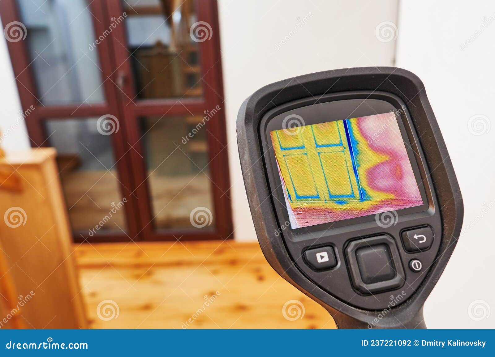 Thermal Imaging Camera Inspection Balcony Window for Temperature Check