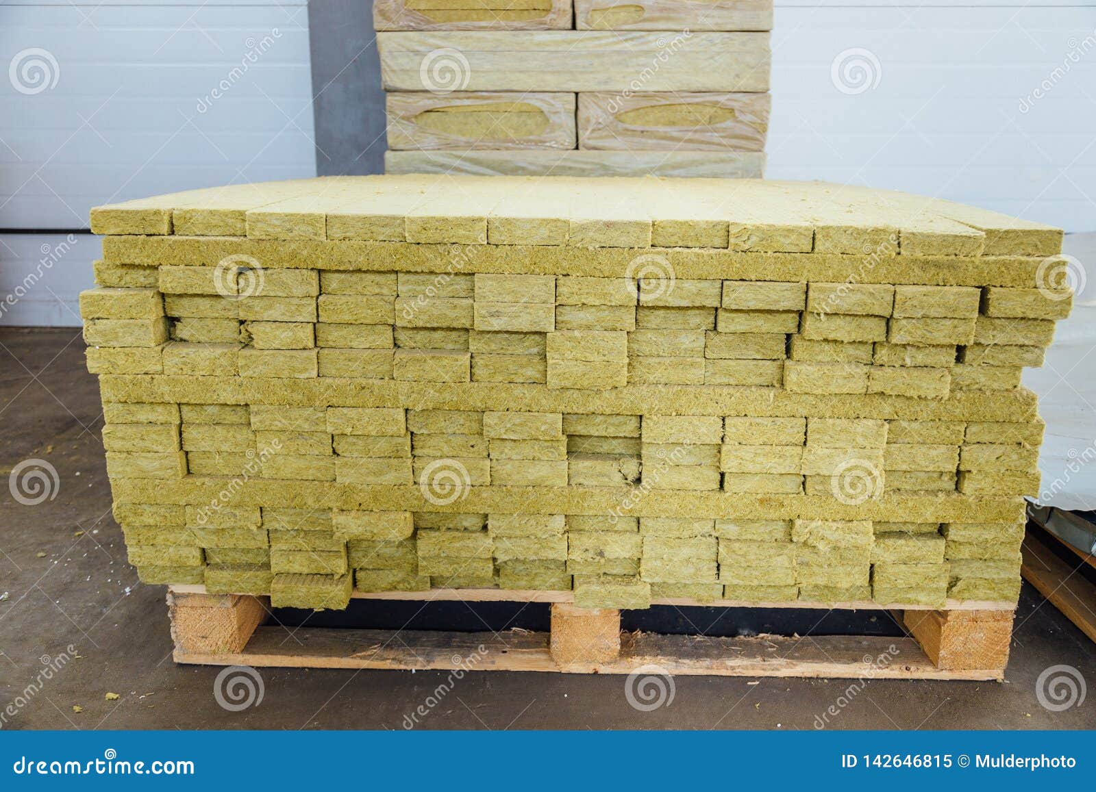 Thermal Insulation Material in Warehouse Stock Image Image of