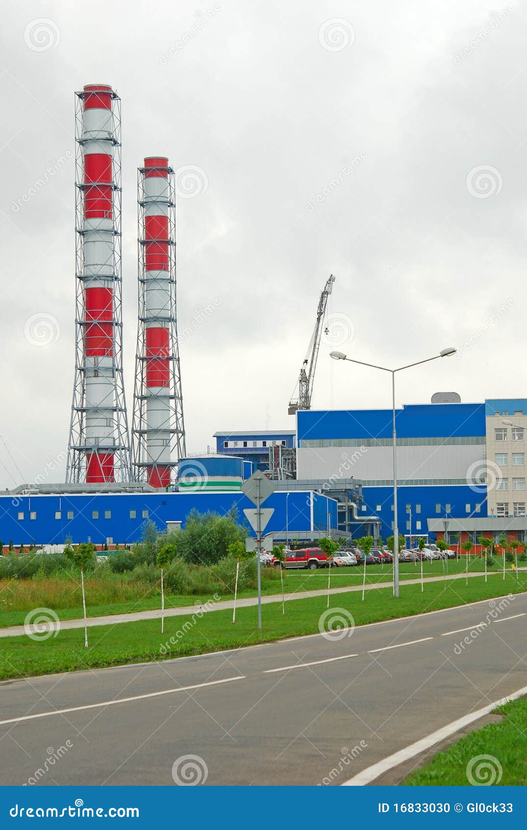 Thermal power station stock photo. Image of central, bituminous - 16833030