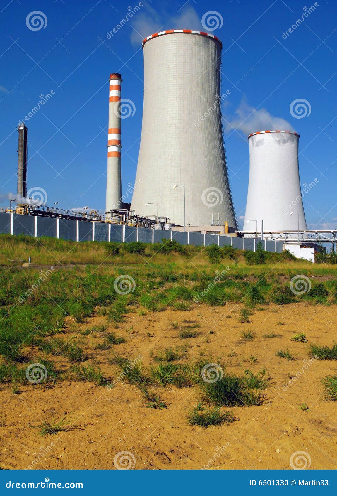 Thermal power station stock photo. Image of business, background - 6501330