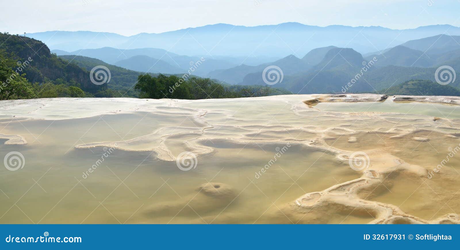 thermal springs hierve el agua in oaxaca is one of the most beau