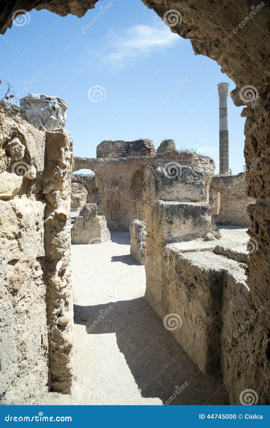 Thermes Van Antoninus Pius in Carthago Stock Foto - Image of hannibal ...