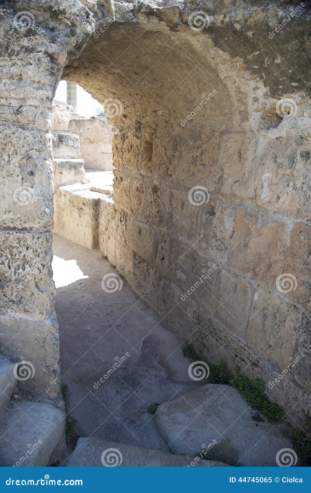 Thermes Van Antoninus Pius in Carthago Stock Afbeelding - Image of ...