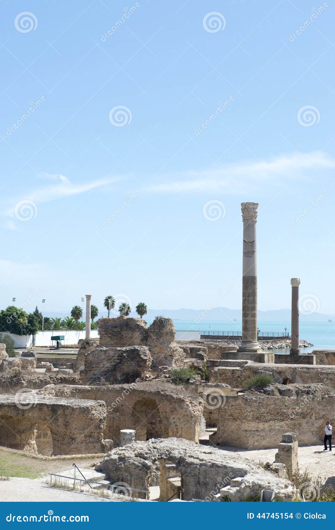 Thermes Van Antoninus Pius in Carthago Redactionele Stock Afbeelding ...