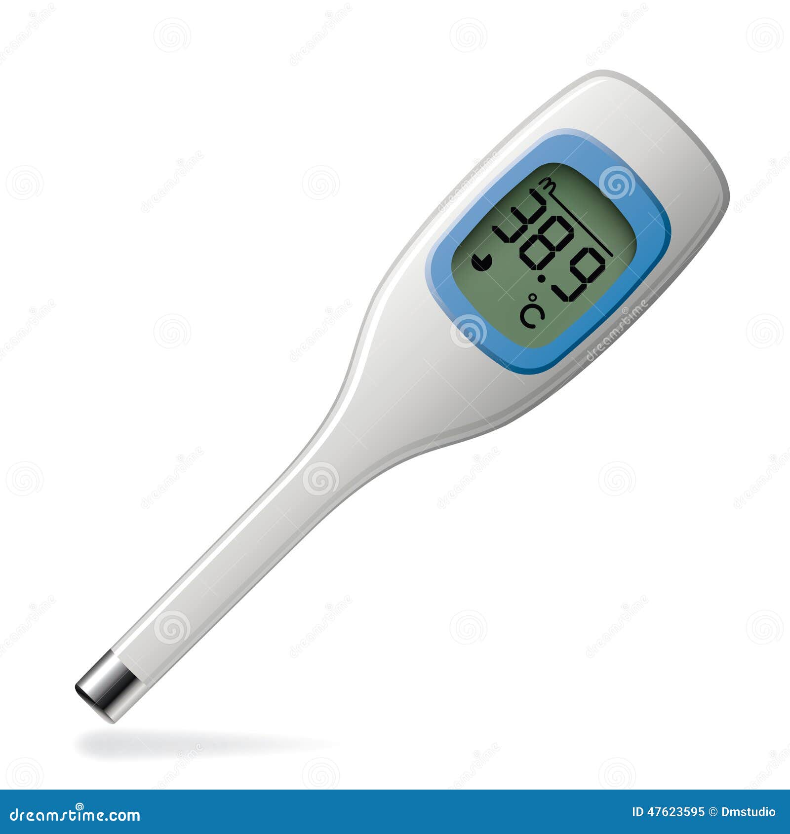 Thermomètre électronique Médical Illustration de Vecteur