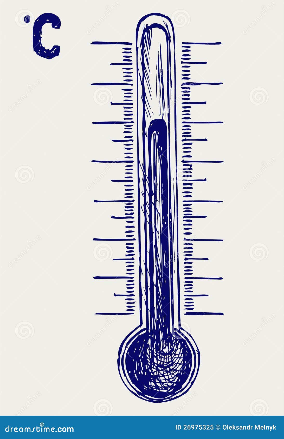 Thermometer stock vector. Image of background, illustration 26975325