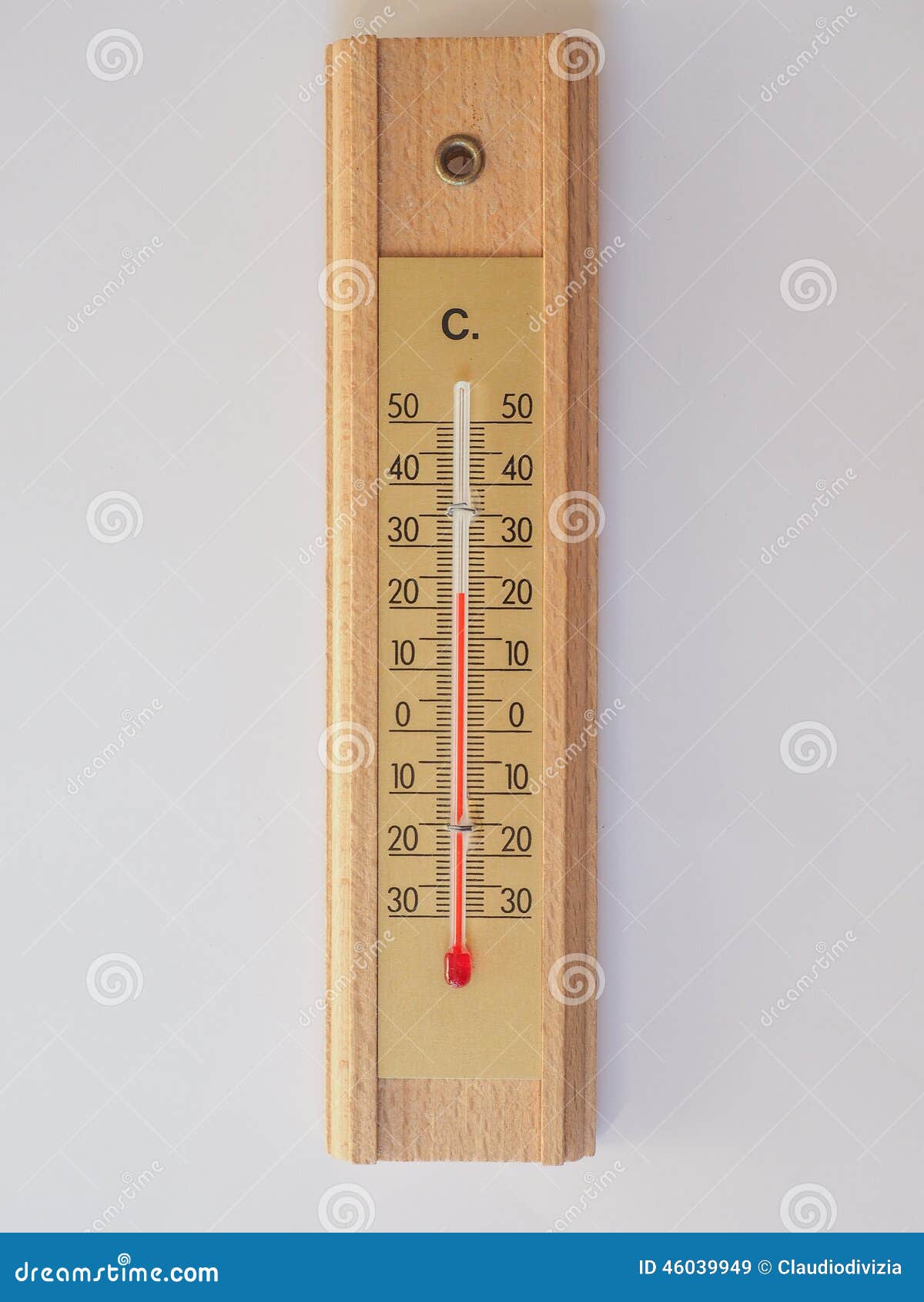 Thermometer to measure the temperature of the air on a wooden base Stock  Vector Image & Art - Alamy