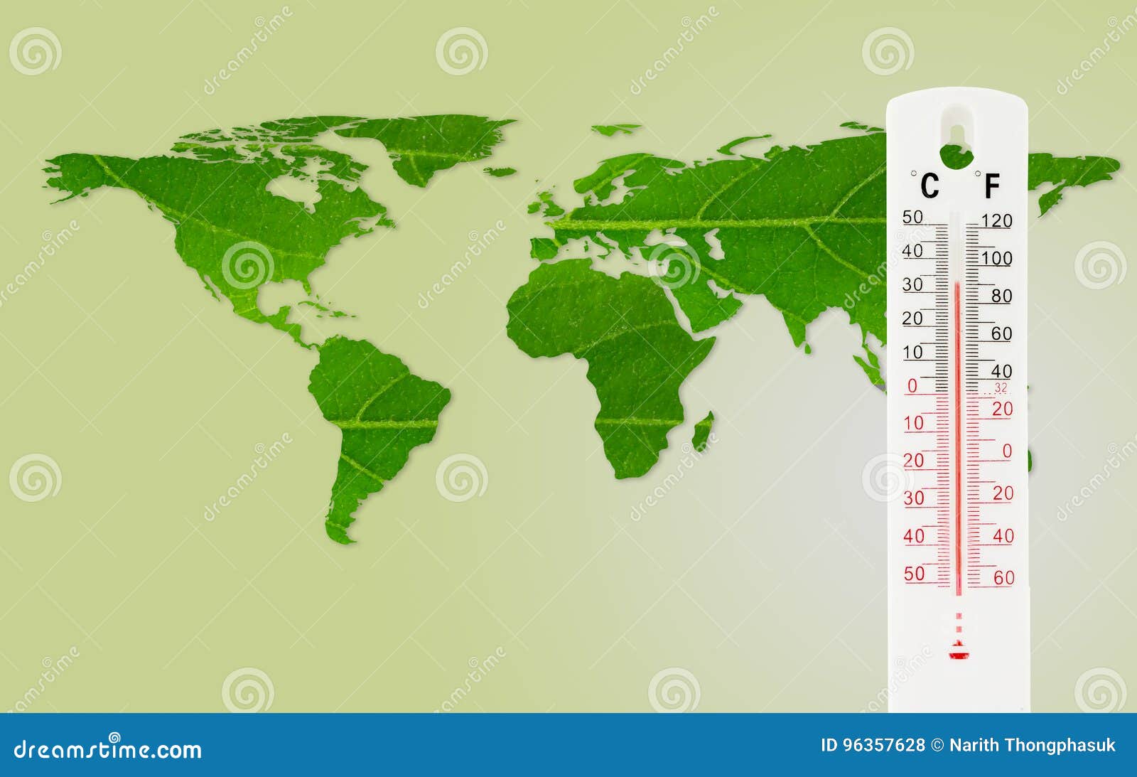 Thermometer Check the World Map Temperature with Impact of Global. Stock  Photo - Image of scale, concept: 96357628