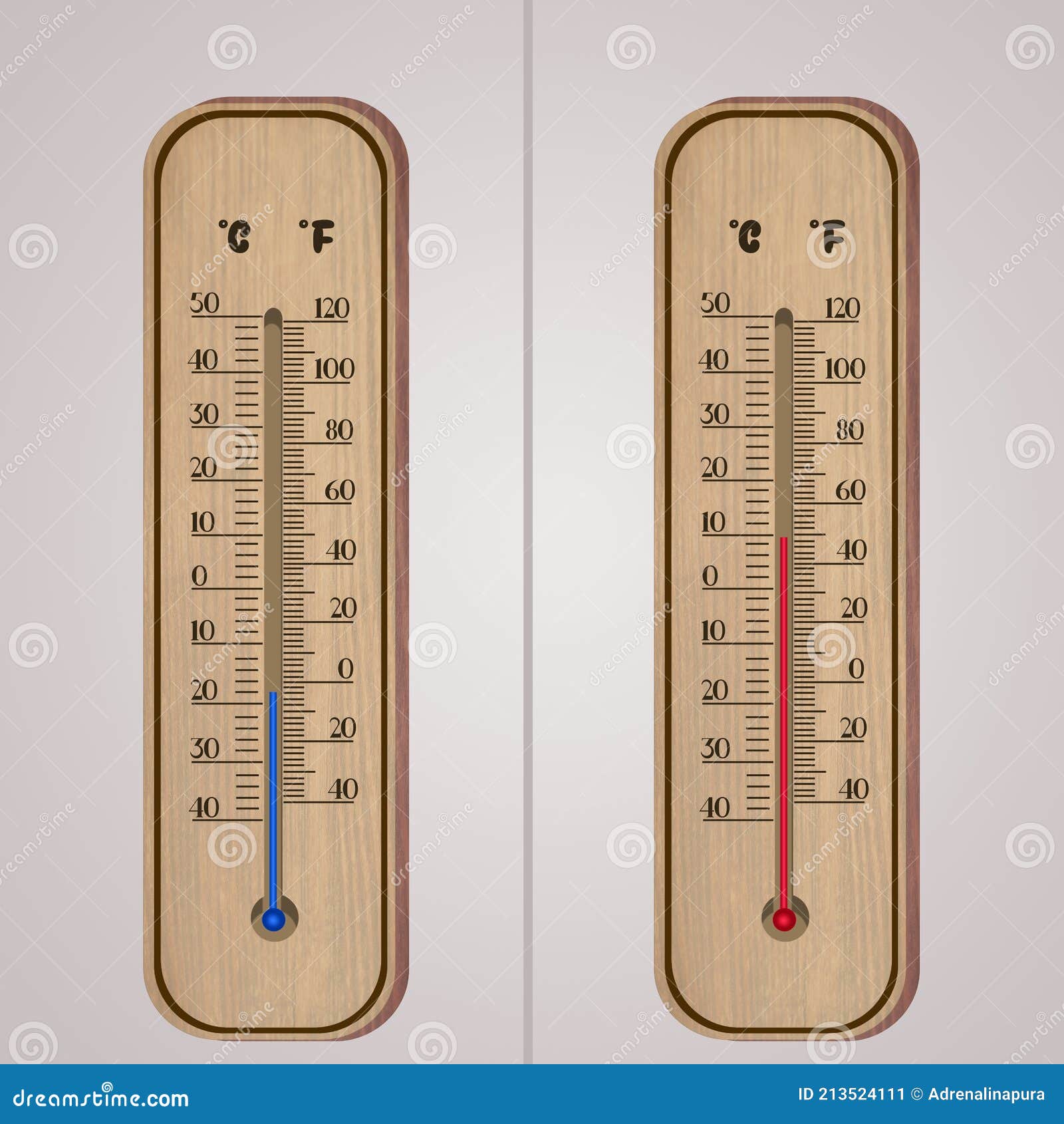 Thermometer cold and hot stock illustration. Illustration of weather 213524111